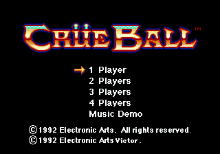 Crue Ball Title Screen